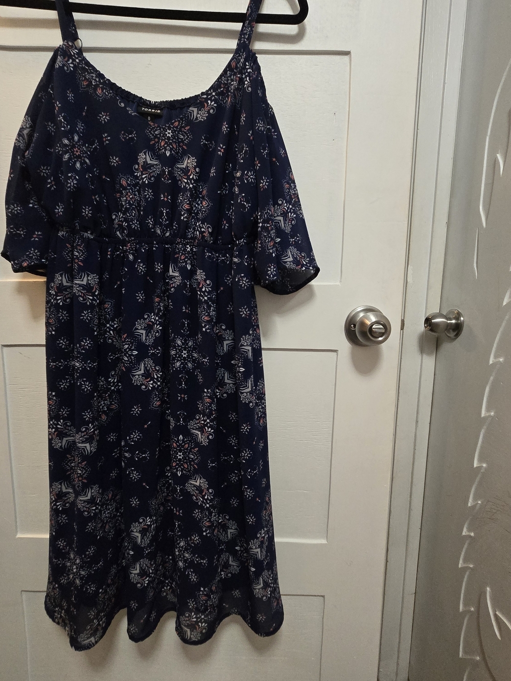 torrid Navy Floral Off-Shoulder Dress